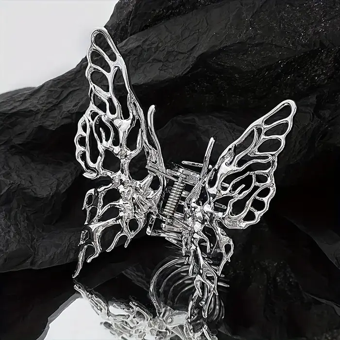 Pinces à cheveux papillon, grandes pinces à cheveux pour cheveux épais, barrettes à cheveux géométri