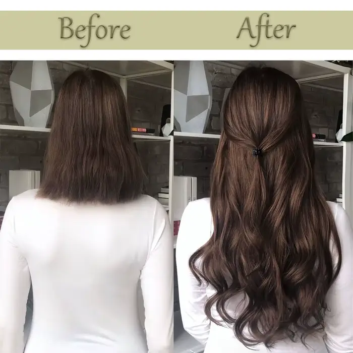 NICESY 16Clips synthétiques 24 pouces longs cheveux bouclés postiche résistant à la chaleur Extensio