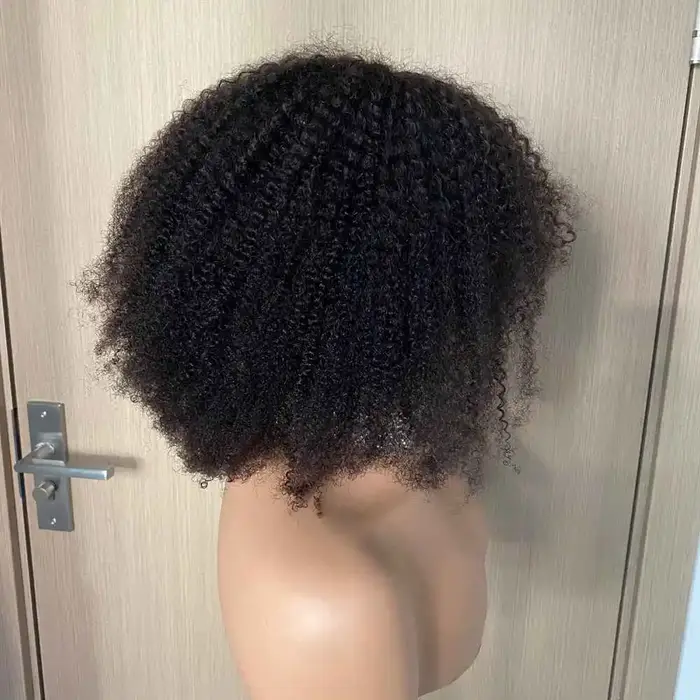 Mongol court 4B 4C perruques Afro crépus bouclés Bob perruque brésilienne perruque cheveux humains pour femme cheveux humains perruques de cheveux naturels pleine Machine