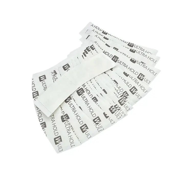 36 pièces 4 formes 7.6 cm * 2.2 cm blanc Ultra tenir ruban dentelle avant bande arc double face ruba
