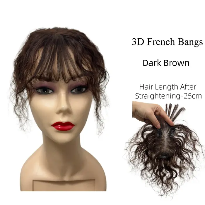 Topper de cheveux bouclés en cheveux naturels