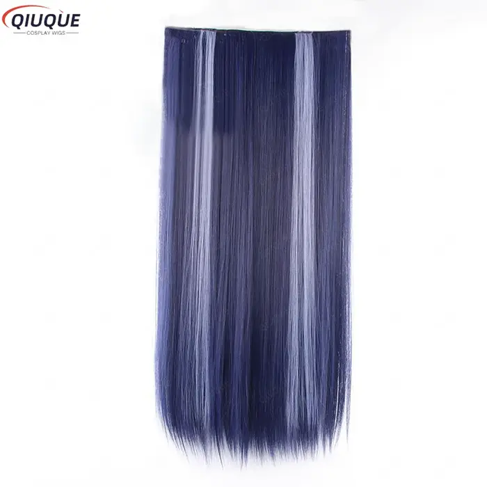 Game Impact planchers amouche Cosplay Perruque, Perruques Synthétiques, Bonnet, Bleu, Violet, Noir, 