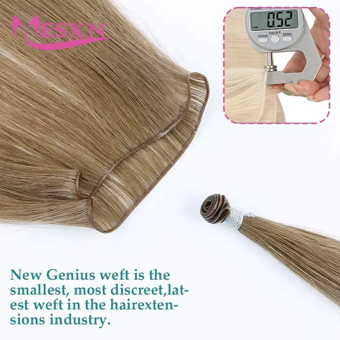 MESXN nouveau génie cheveux trames Extensions