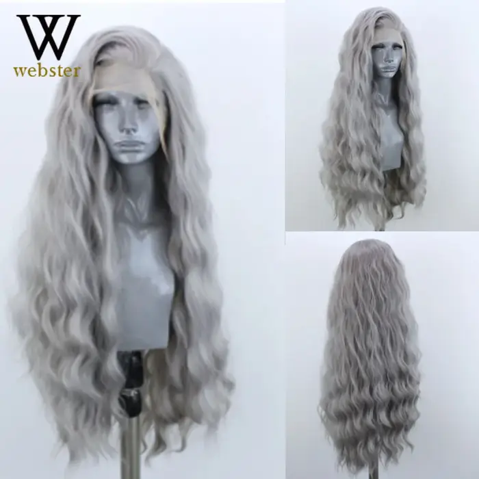 Webster – perruque Lace Front Wig synthétique Blonde