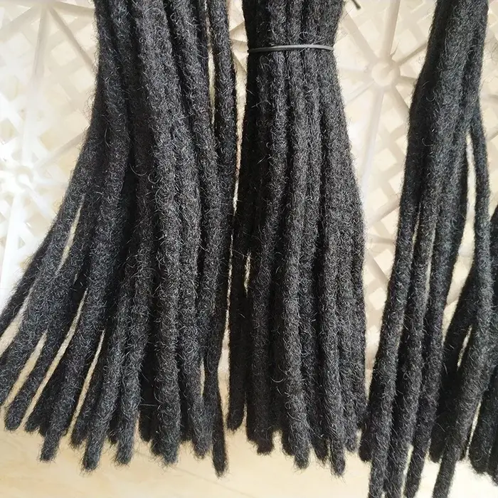 Extensions de dreadlocks faites à la main en cheveux humains 0