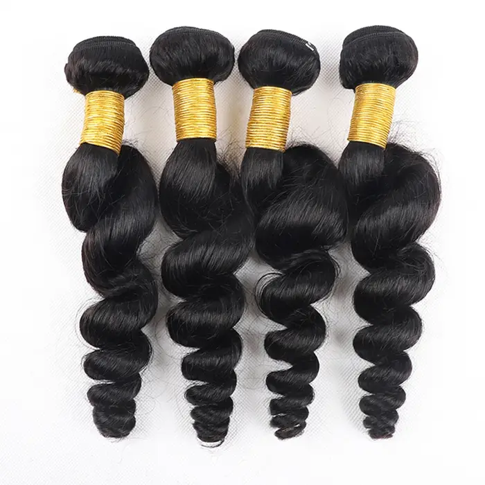 Extensions de cheveux vierges Remy pour femmes, mèches de cheveux humains péruviens bruts, vague lâc