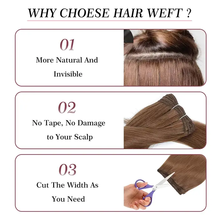Extensions de cheveux lisses blond Piano