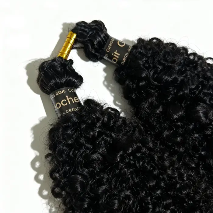 Nouvelles extensions de cheveux humains bouclés crépus pré-séparées pour crochet