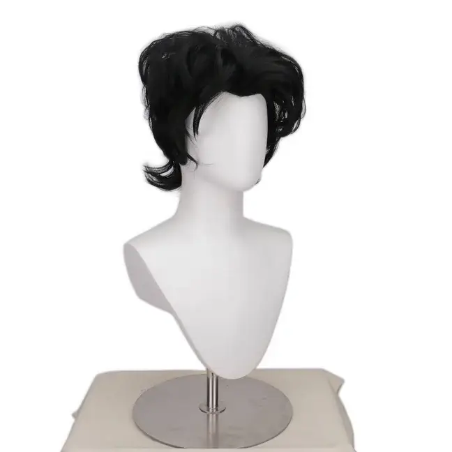 Perruque de cosplay Pierrot Harlequin pour homme