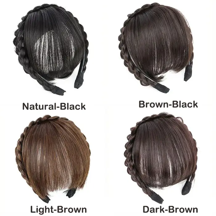 Extensions de franges synthétiques à bandeau