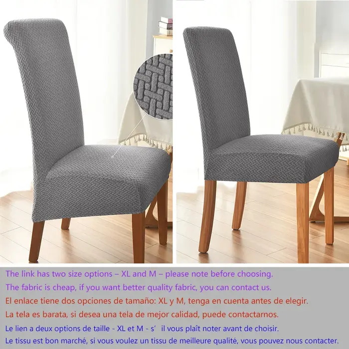 Housse de chaise en polaire extensible