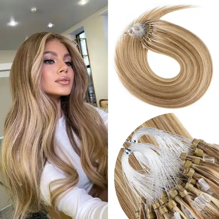Extensions de cheveux à micro-boucles