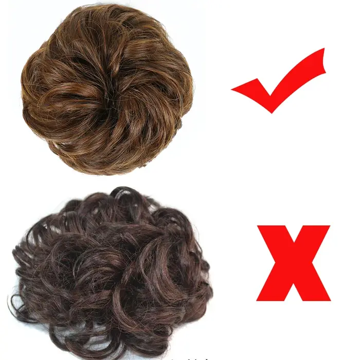 Azqueen synthétique désordre Chignon