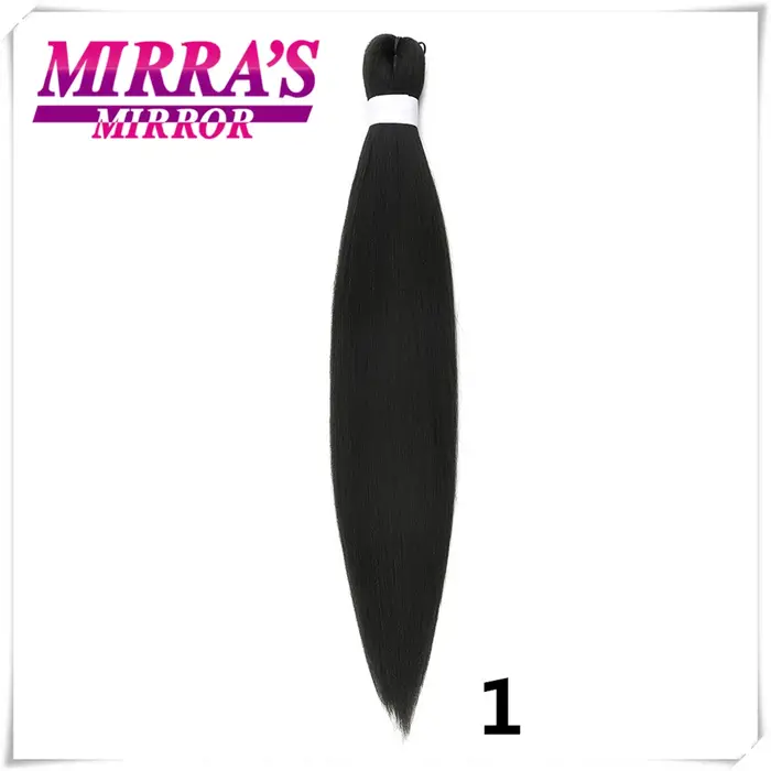 Extensions de cheveux synthétiques Yaki souples pré-étirées, tresses Jumbo, queue de cheval, rose, g