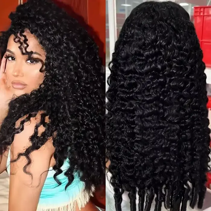 Perruques de cheveux humains bouclés birmans 12A cheveux vietnamiens 13X6 Hd perruque avant de dente