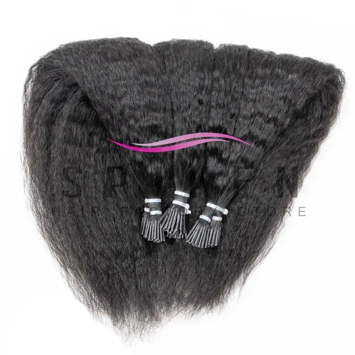 Extensions de cheveux humains naturels noirs