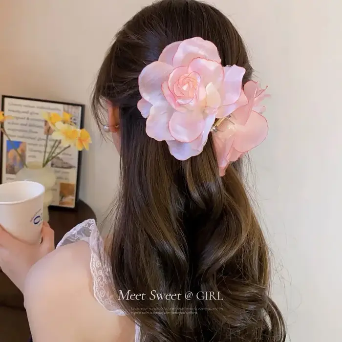 2025 Pince à cheveux à fleurs pour femmes