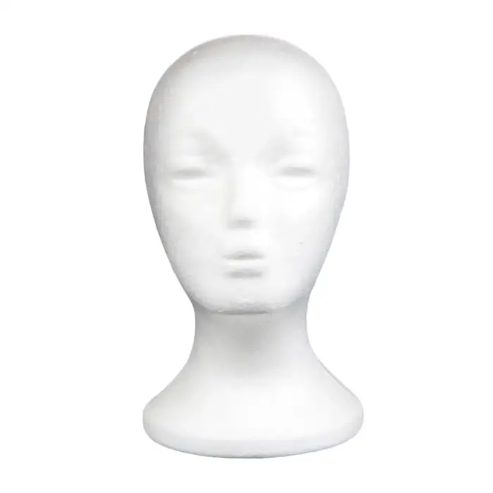 Tête de Mannequin en Mousse Polyvalente pour Perruque, Accessoires pour Cheveux, Lunettes