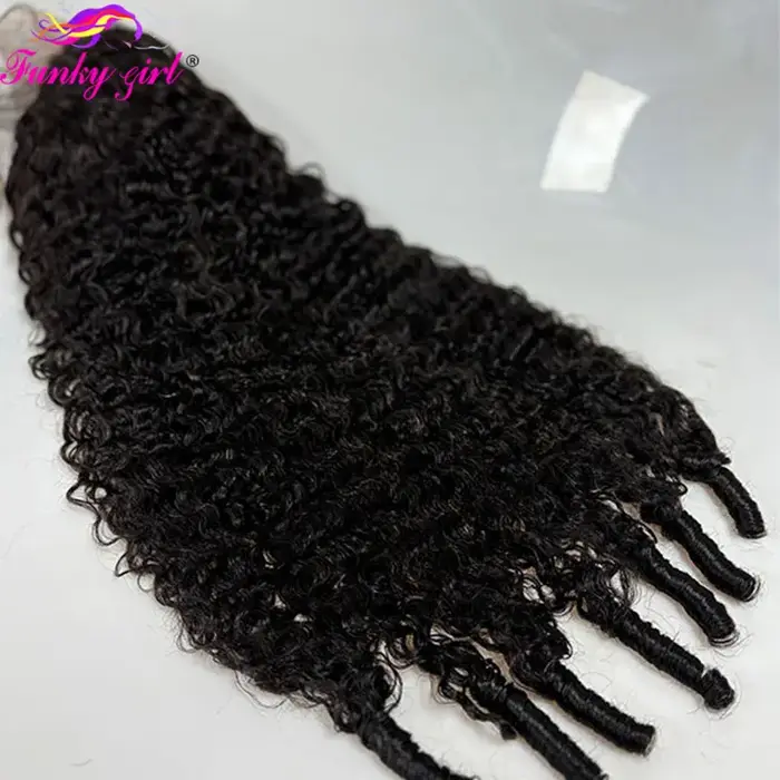 Perruques de cheveux humains bouclés birmans 12A