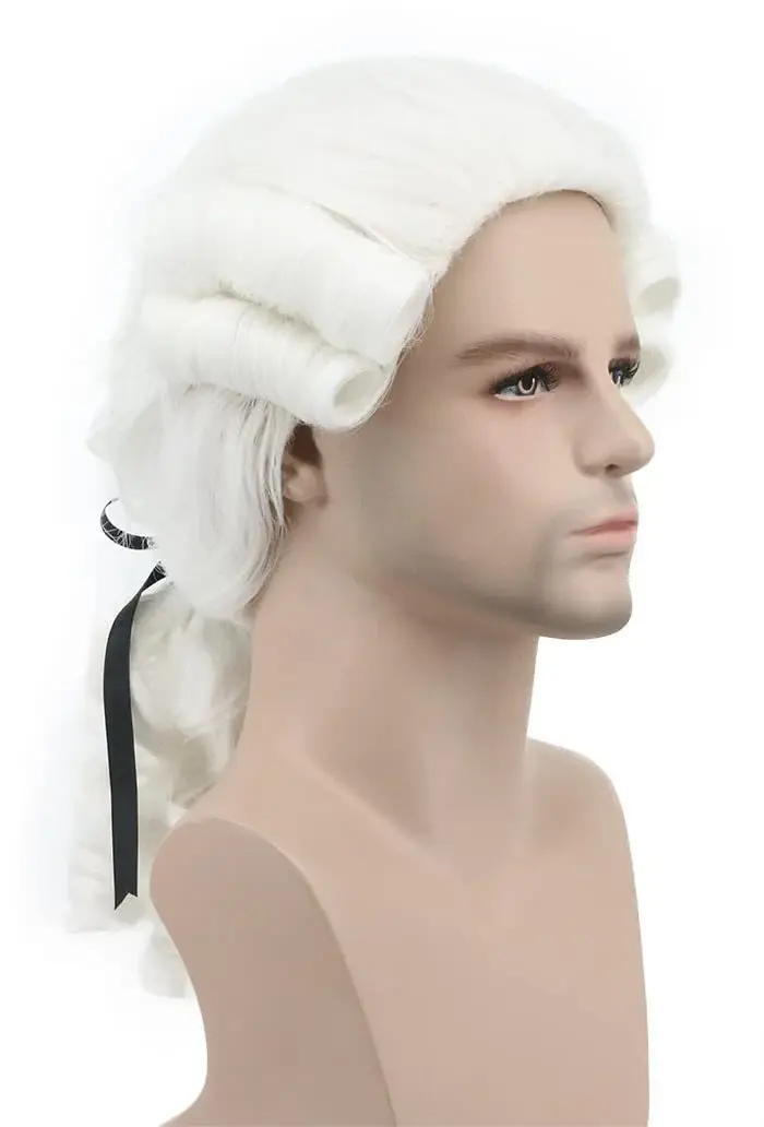 Perruque gothique coloniale pour hommes