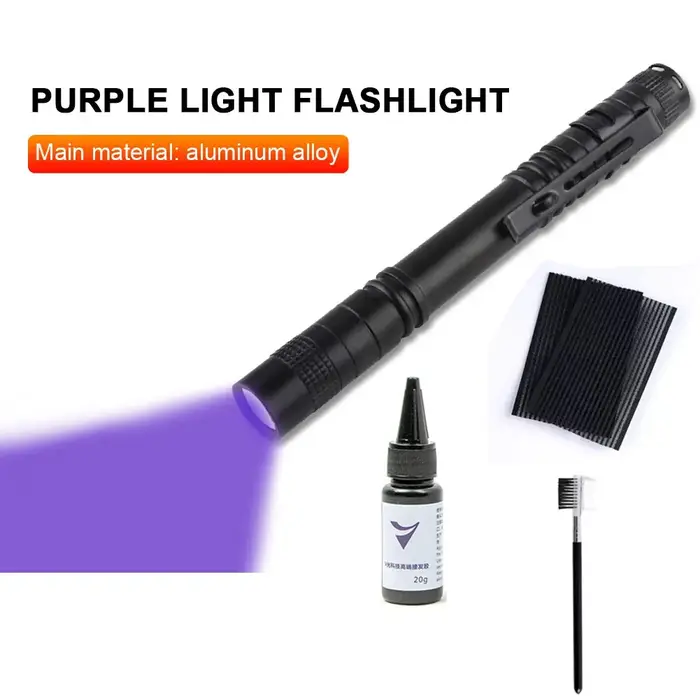 V-light Kit d'extension de cheveux technologie pièce de perruque vrais cheveux outil de greffage rap