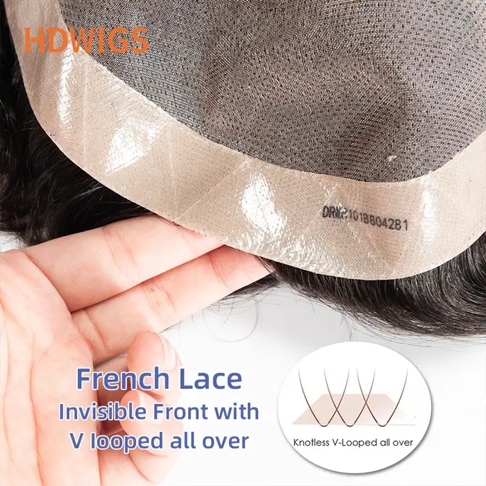 HDWIGS Perruques pour hommes