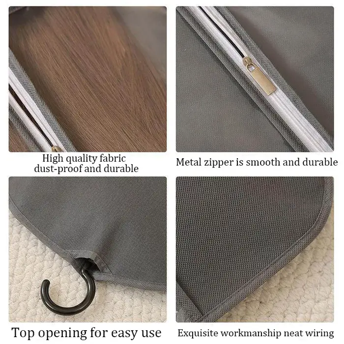 Sac de rangement anti-poussière pour perruques avec cintre inclus