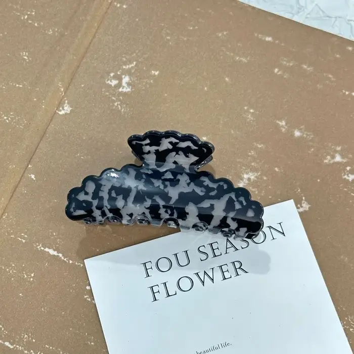 Pinces à cheveux en porcelaine bleue et blanche