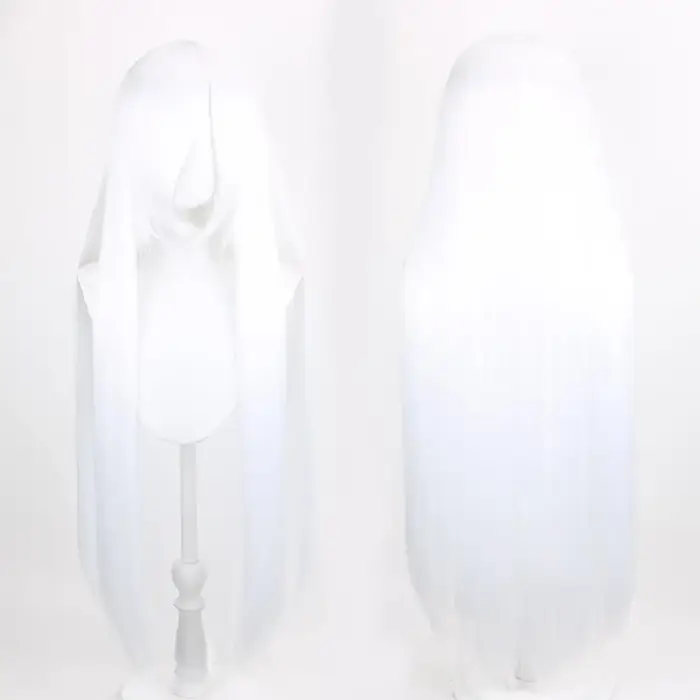 Perruques droites blanches longues de 40 pouces