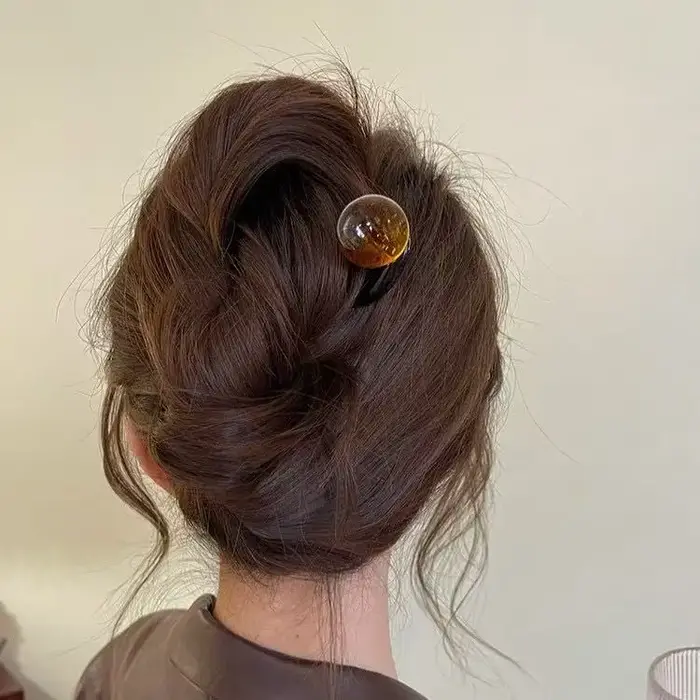 Bâtonnets de cheveux en perles