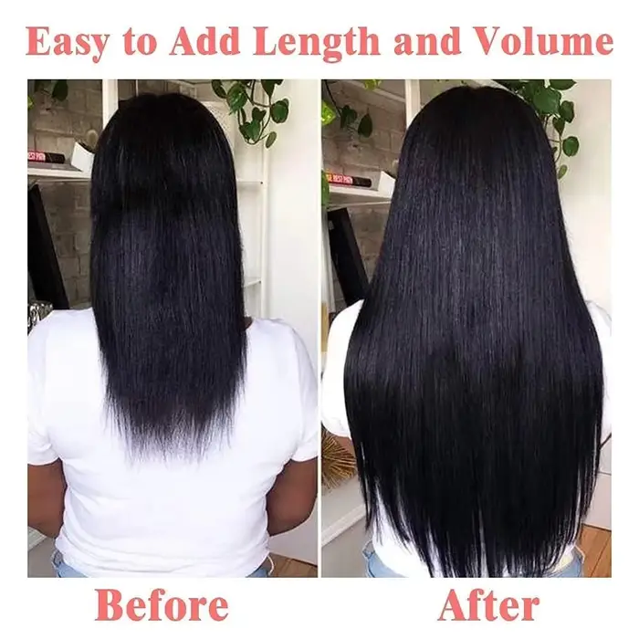 Extensions de cheveux à clipser