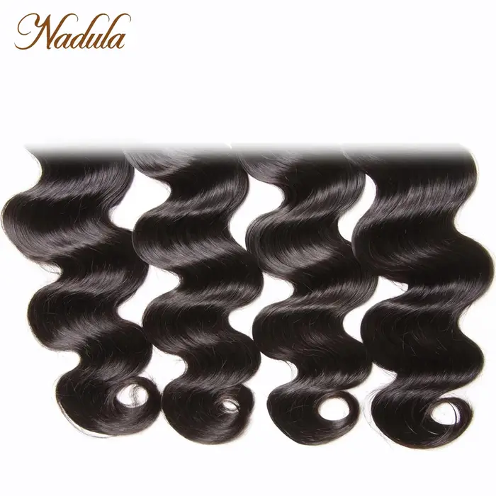 Nadula Hair Body Wave 4 pièces/lot, mèches brésiliennes 100% cheveux humains, extensions de cheveux