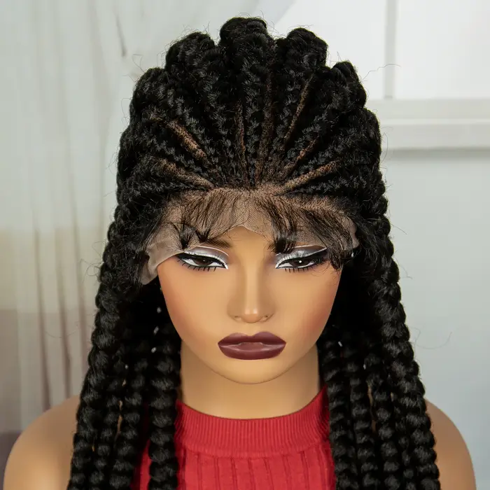 Perruques tressées Cornrow de 32 pouces
