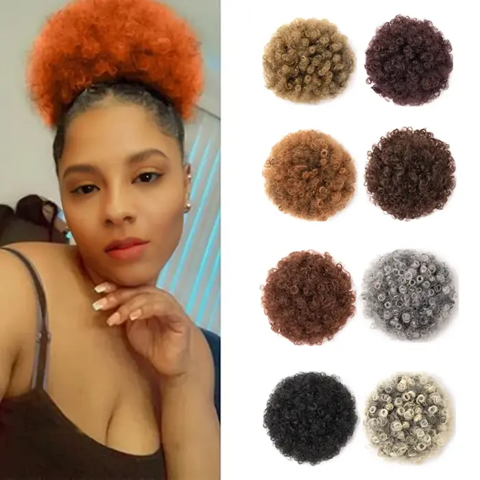 Afro Puff cordon queue de cheval Extension courte