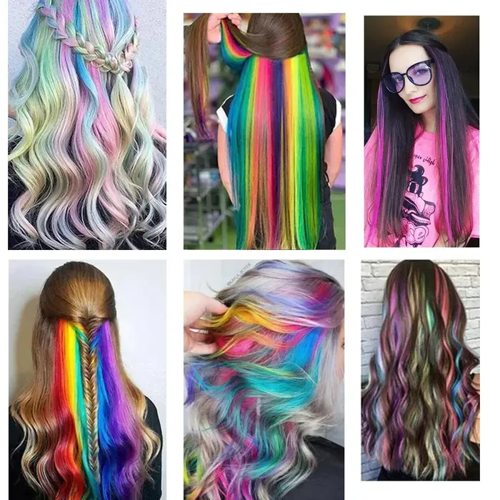 LANSA pince synthétique en une seule pièce Extensions de cheveux pièces