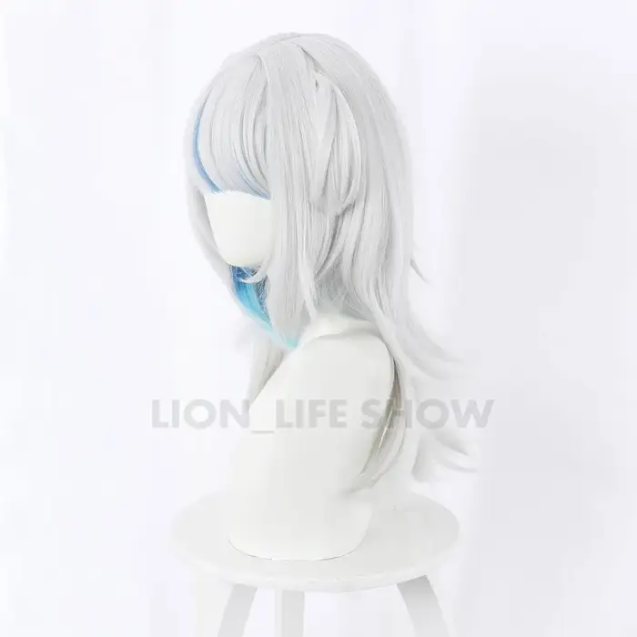 VTuber Hololive-Perruque de Cosplay Anglaise Gawr Gura, Coiffe Mignonne