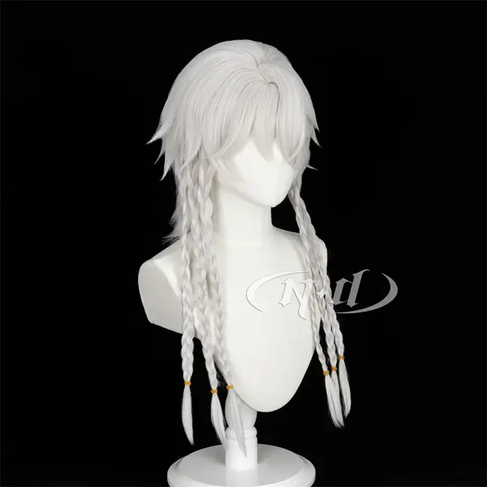 Perruques Cosplay ND Game Ta.com V Ithaqua Night Watch, MorFight Star, cheveux longs argentés pour la fête d'Halloween, Comic Con Coser