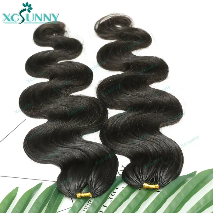 Extensions de cheveux humains au crochet effet plumes, ondulées, sans nœuds, pré-séparées, miracle n