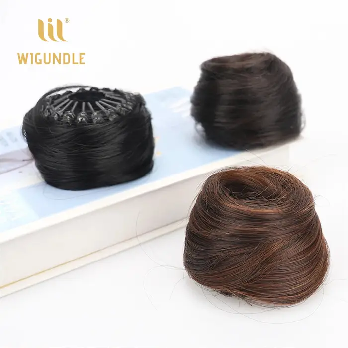 Chignon synthétique lisse pour femme