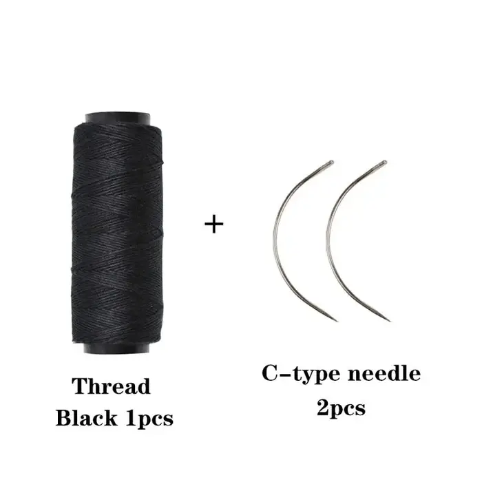 Fils de tissage avec 2 aiguilles en forme de C