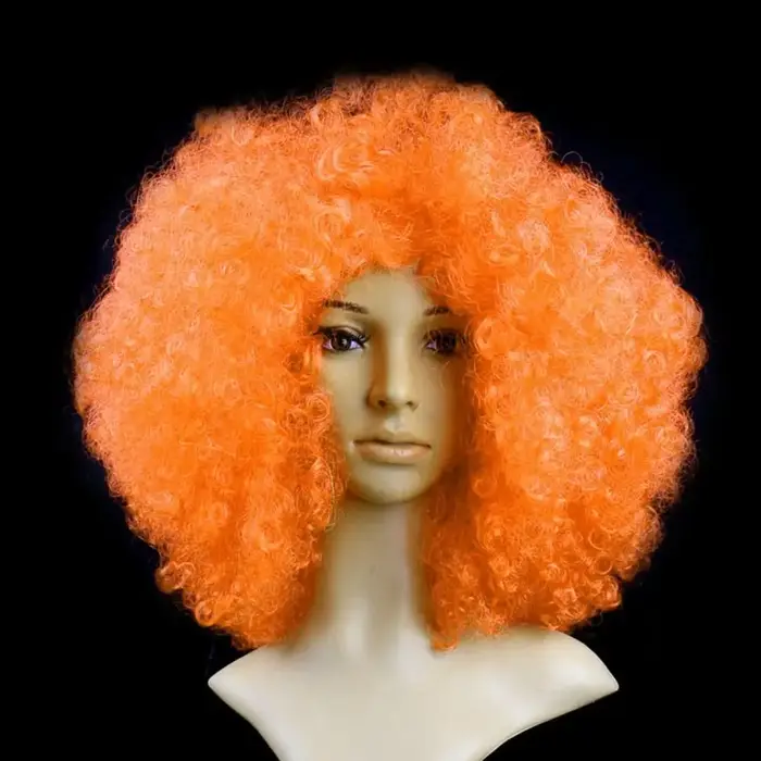 Perruque Afro bouclée noire à la mode
