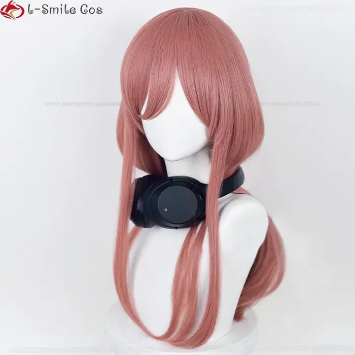 Nakano Miku Cosplay perruque 60 cm de Long rose foncé perruques pour femmes Anime