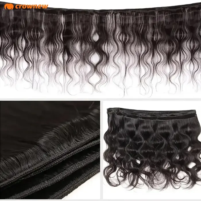 Extensions de cheveux humains brésiliens vierges 16A Body Wave