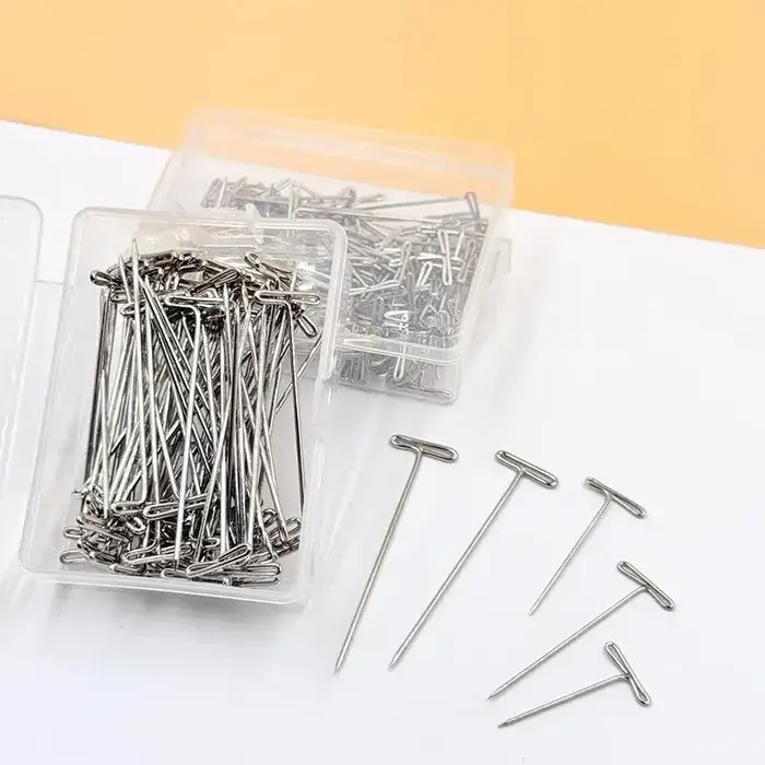 Épingles de fixation pour perruques en forme de T