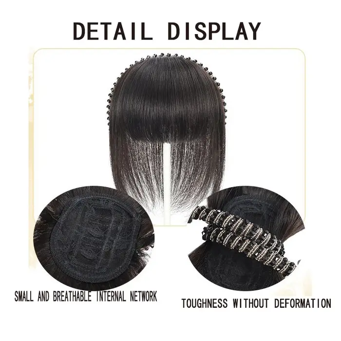 Frange synthétique à bandeau, postiche en une seule pièce, courte et droite, extension de cheveux, faux franges pour femmes, accessoire capillaire