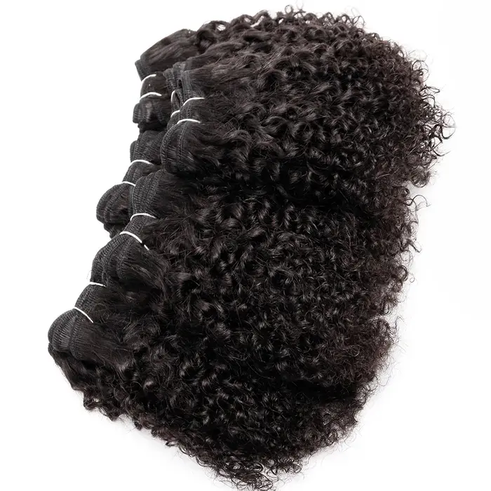 Tissage en lot brésilien naturel crépu bouclé