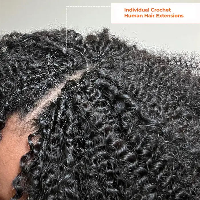 Extensions de cheveux humains bouclés afro de 3e génération