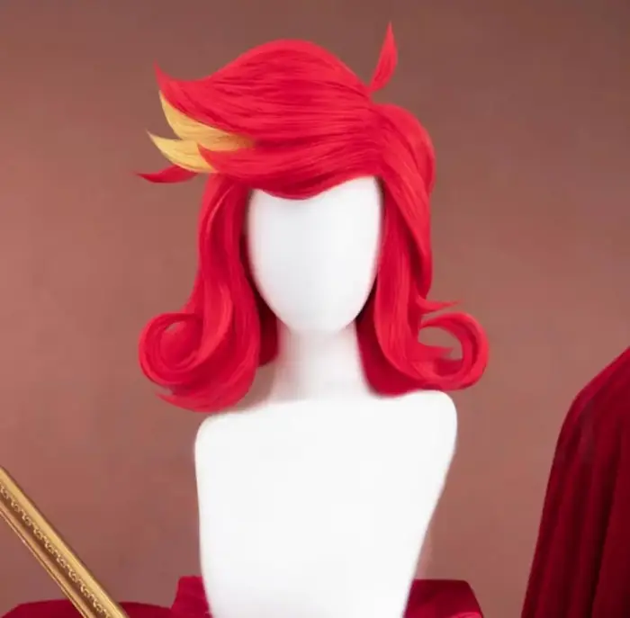 Cosplay Niffty perruque Anime fête Halloween noël carnaval perruque rouge