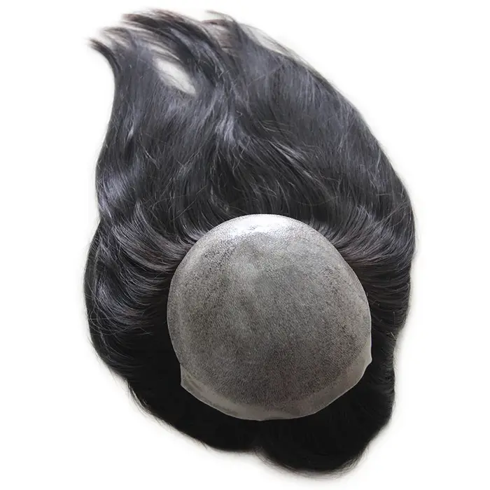 Perruque de base de peau de Topper de cheveux pour des femmes, postiches de cheveux Remy, toupet de 
