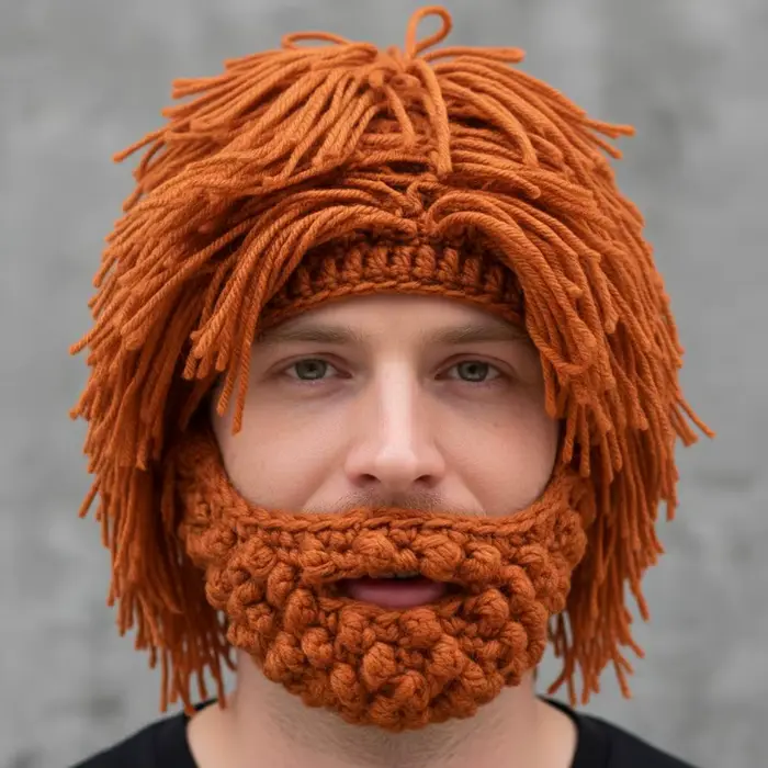 Bonnet tricoté de style Punk pour hommes